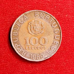 Portugal 100 Escudos 1989 Coin