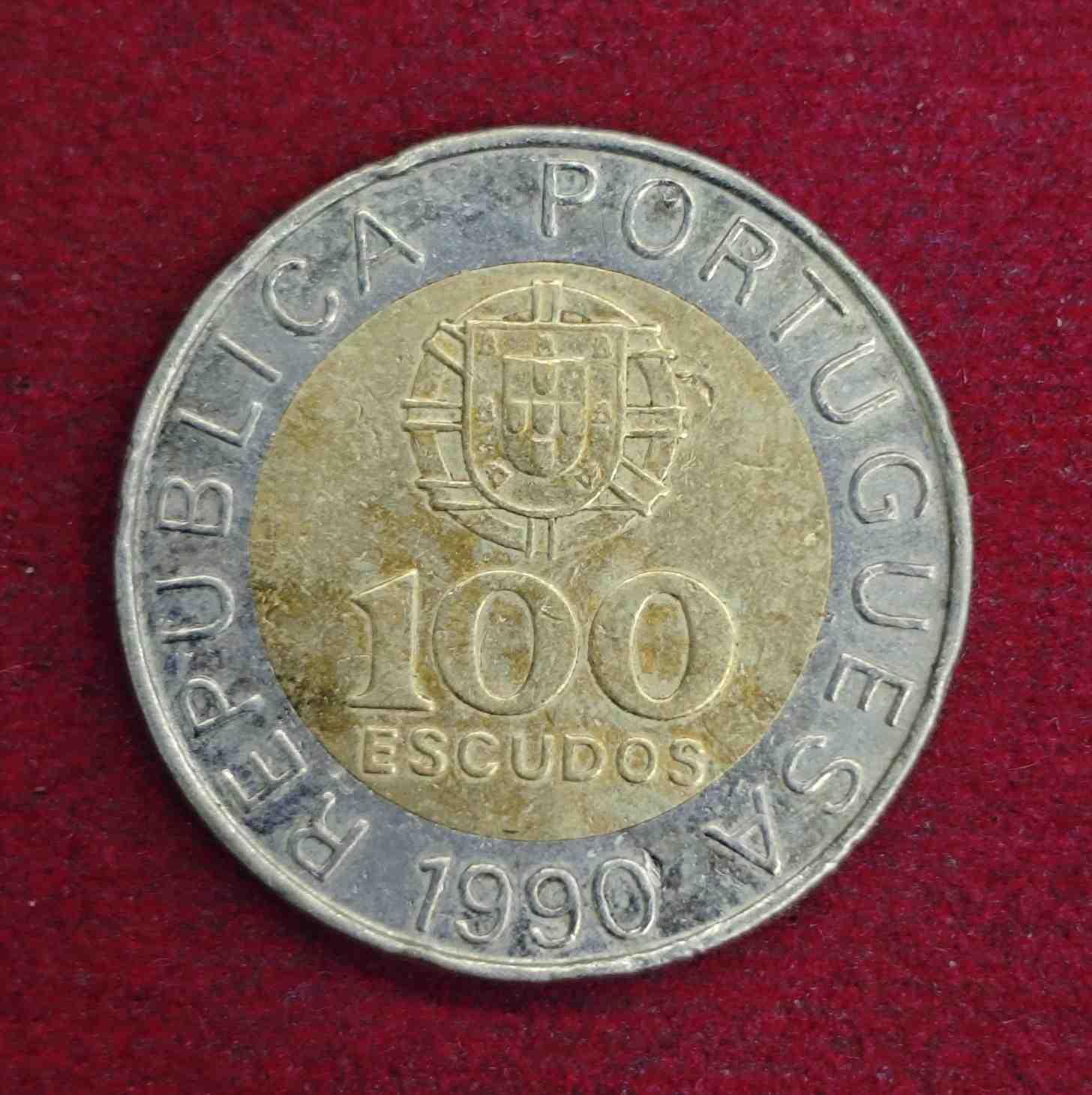 Portugal 100 Escudos 1990 Coin