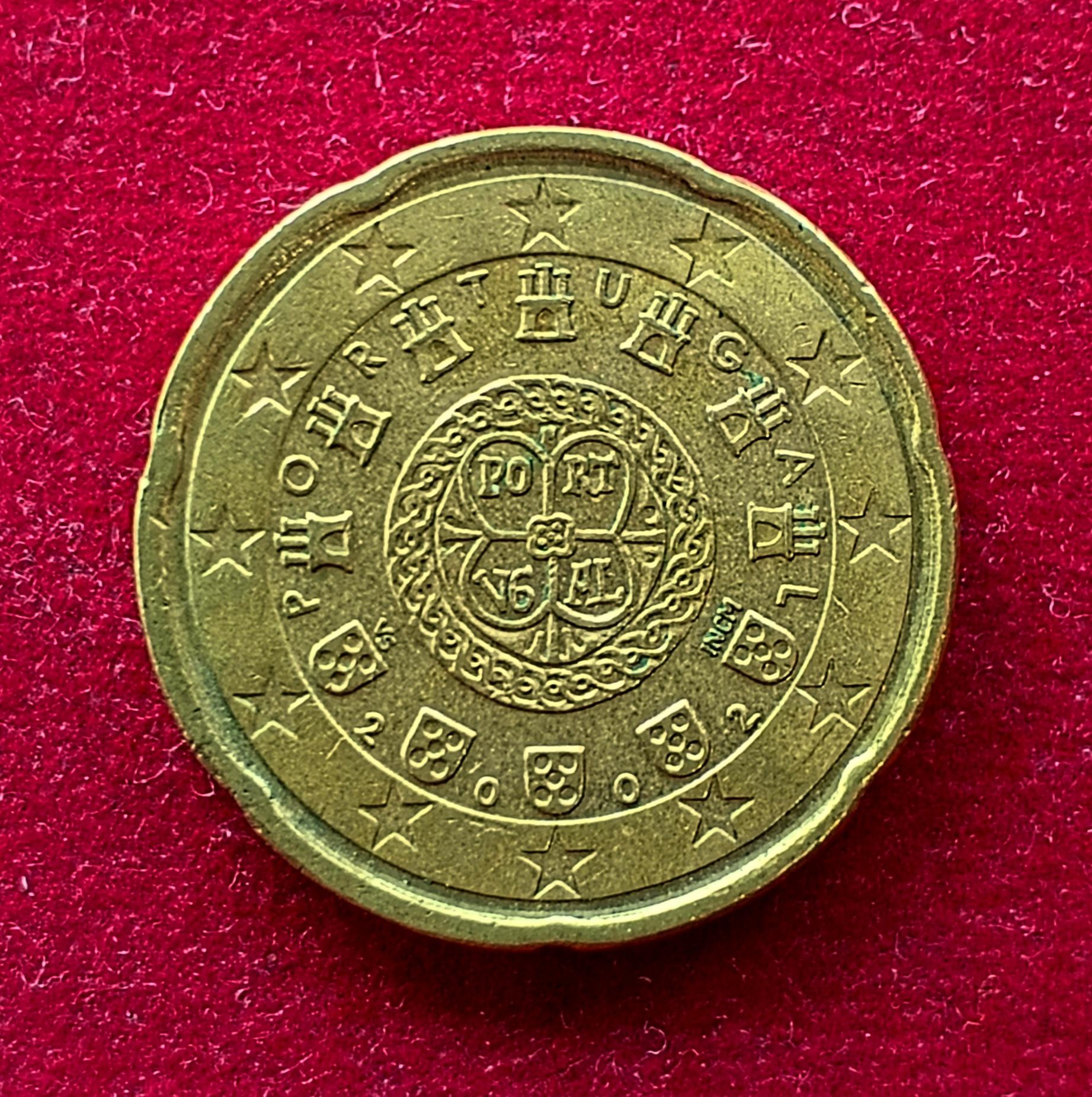 Portugal 20 Euro Cents 2002 Coin