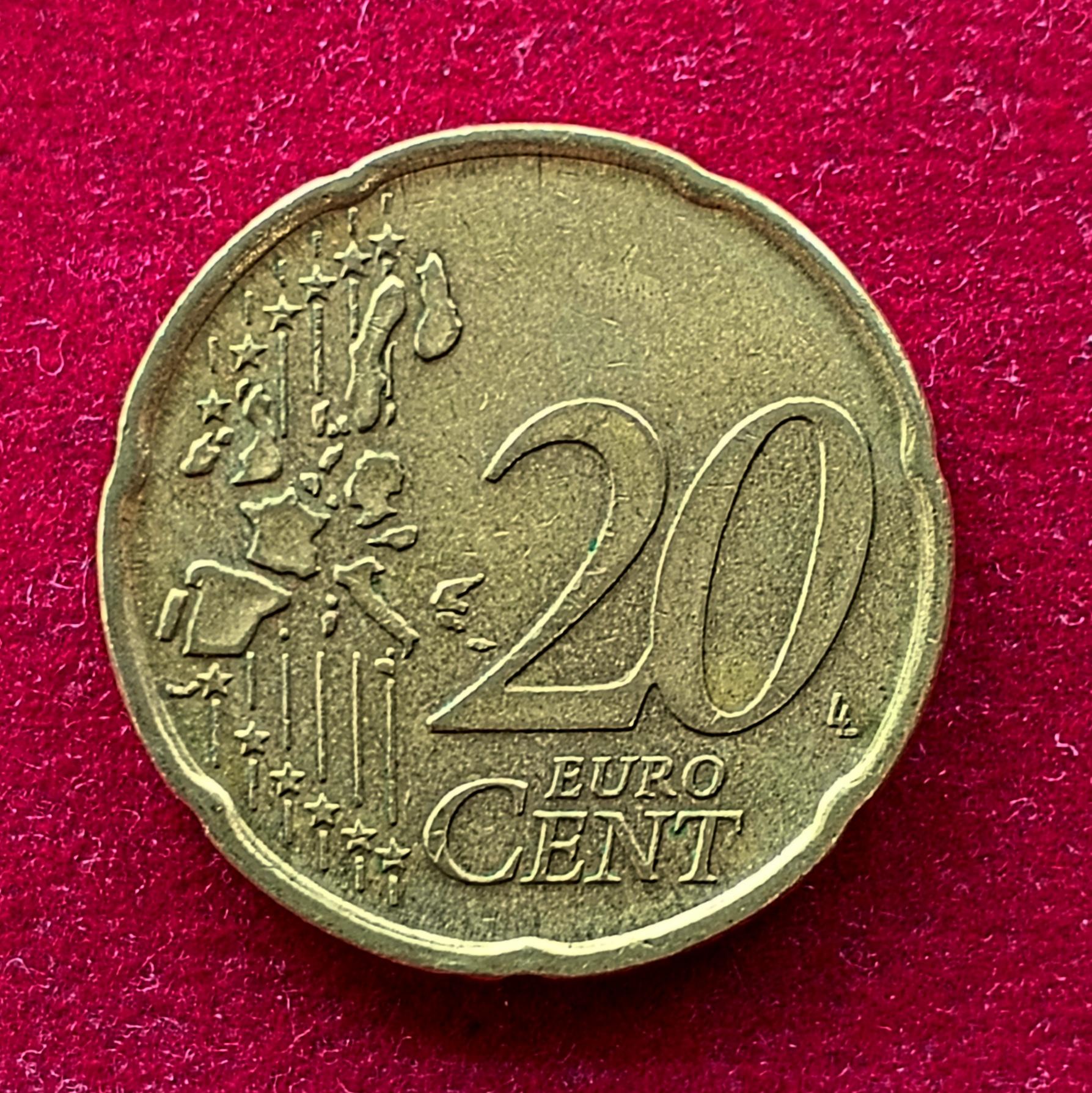 Portugal 20 Euro Cents 2002 Coin