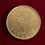 Portugal 5 Escudos 1990 Coin