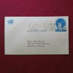 Post Card:- United Nations 1952 — 2¢ Emblem of the United Nations Issue, New York Cancellation