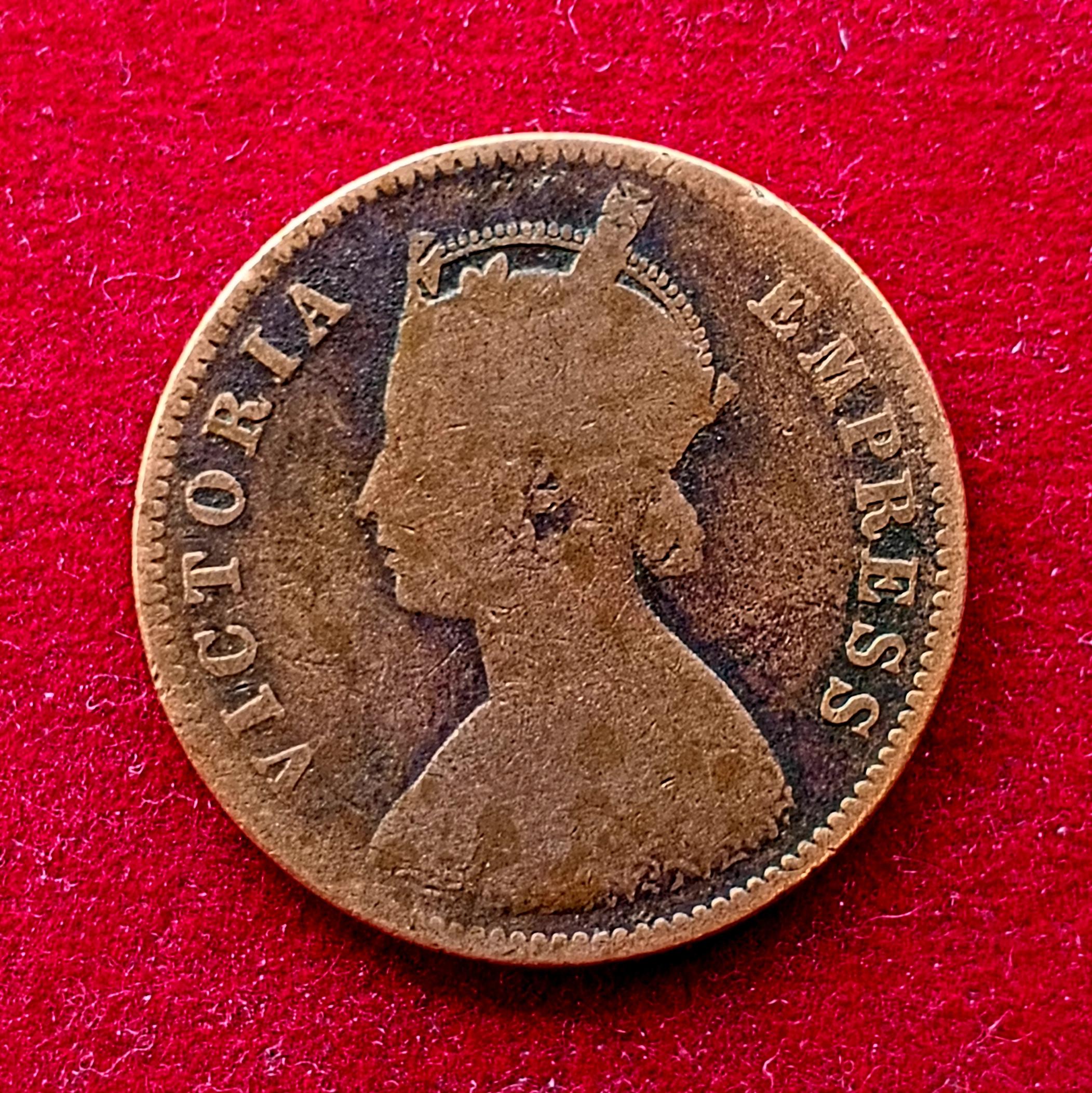 Princely state of Bikanir 1/4 Anna Victoria [Ganga Singh] 1895 Coin