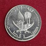 Qatar 50 Dirhams Tamim 1437 (2016) Coin
