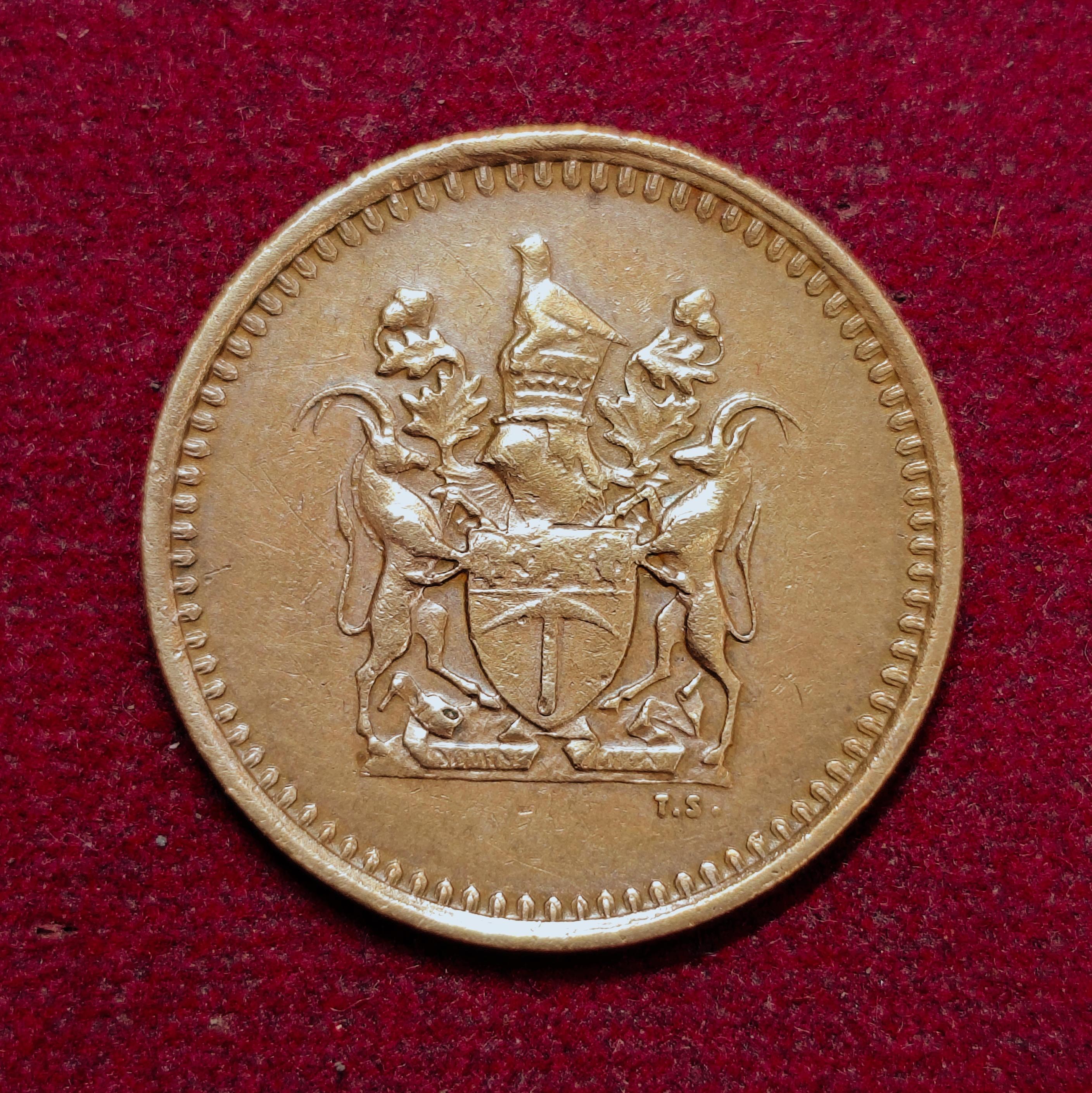 Rhodesia 1 Cent 1970 Coin