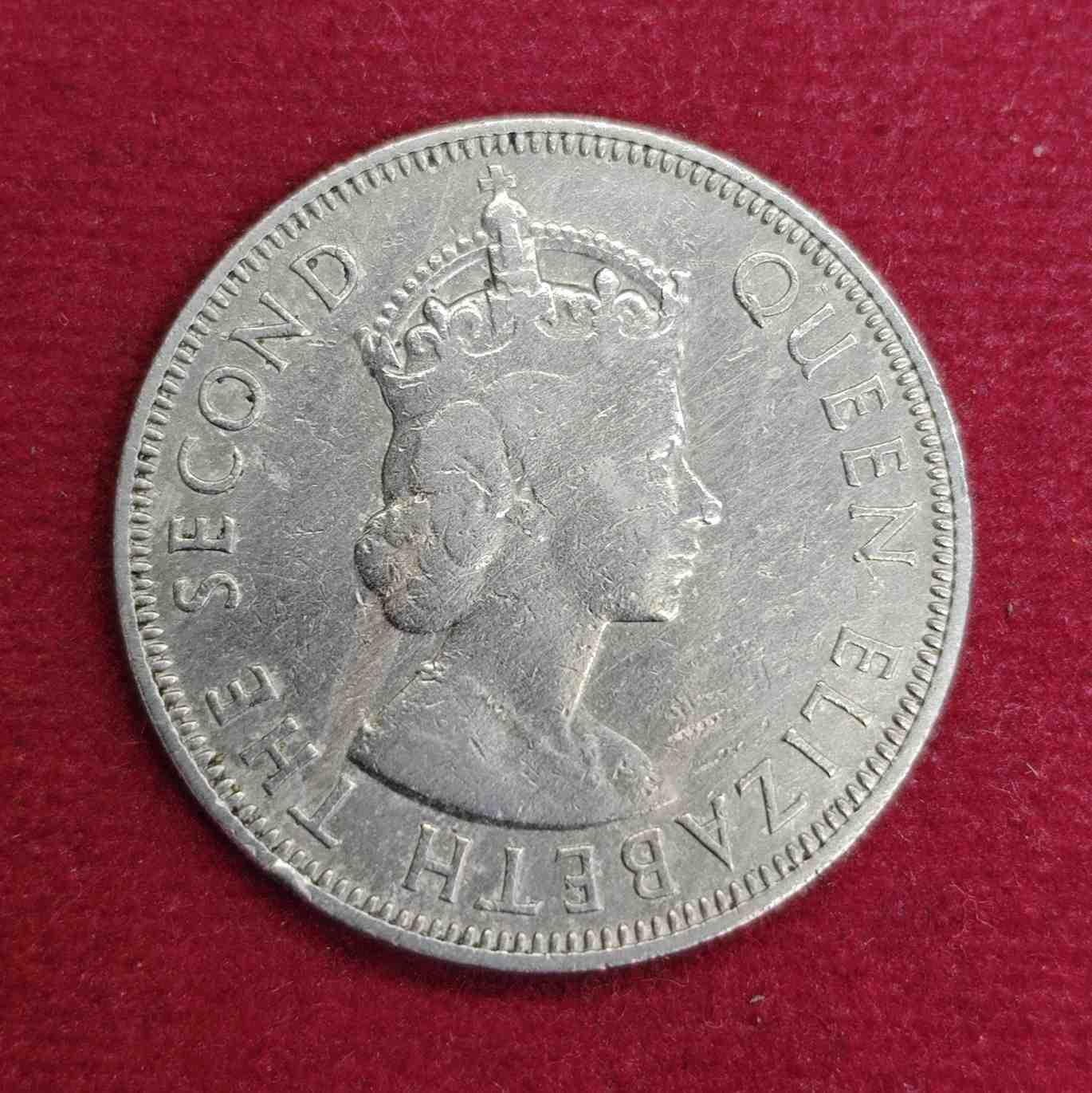 Seychelles 1 Rupee Elizabeth II 1954 Coin