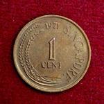 Singapore 1 Cent 1971 Coin