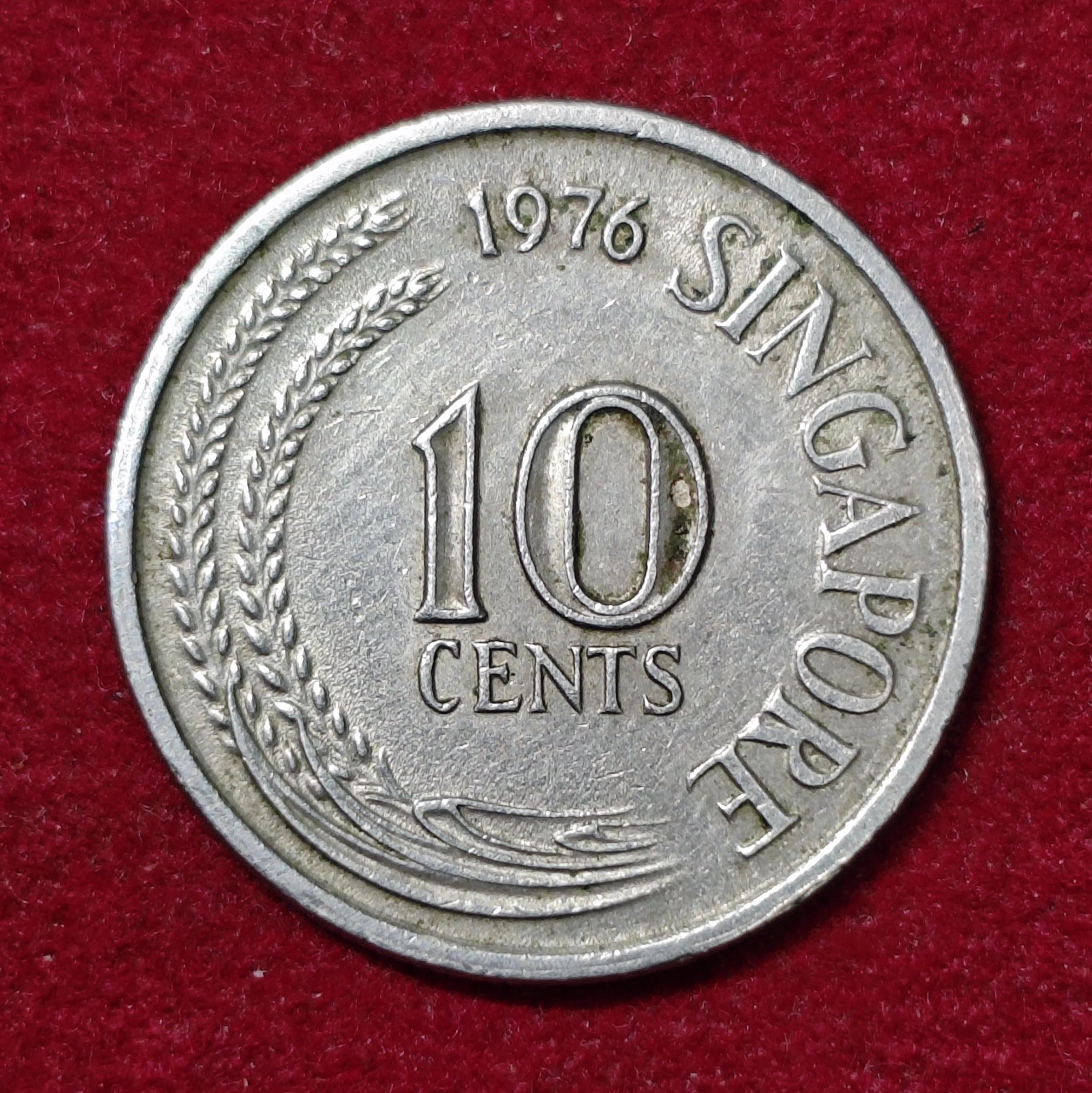 Singapore 10 Cents 1976 Coin