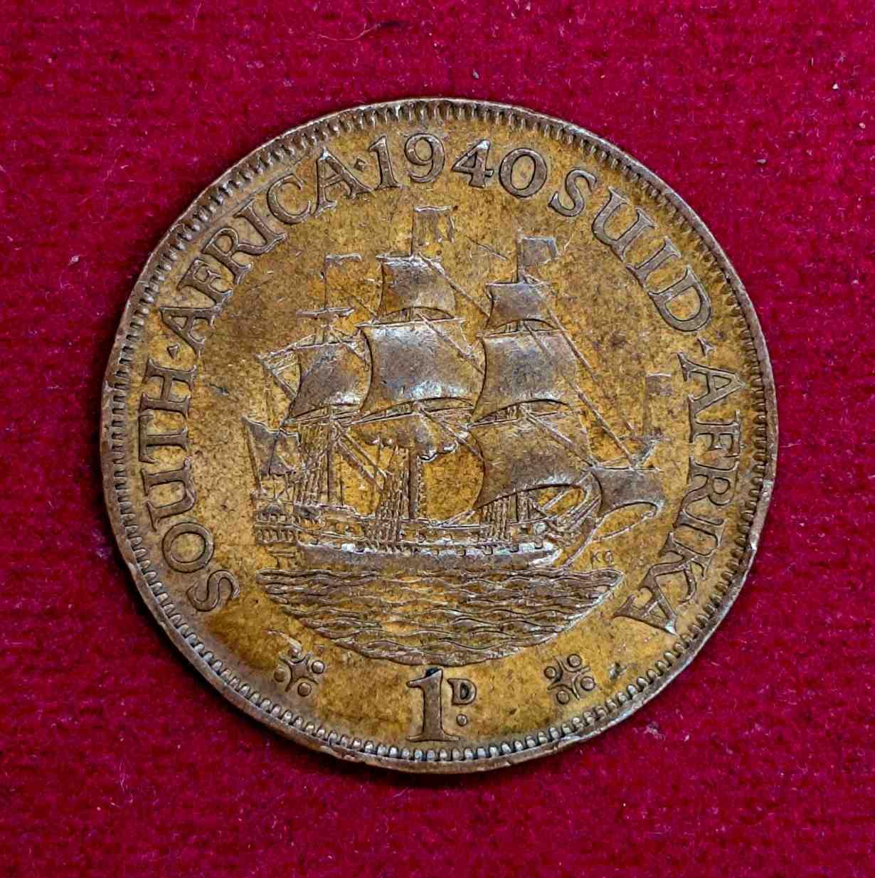 South Africa 1 Penny - George VI SUID AFRIKA - SOUTH AFRICA 1940 Coin