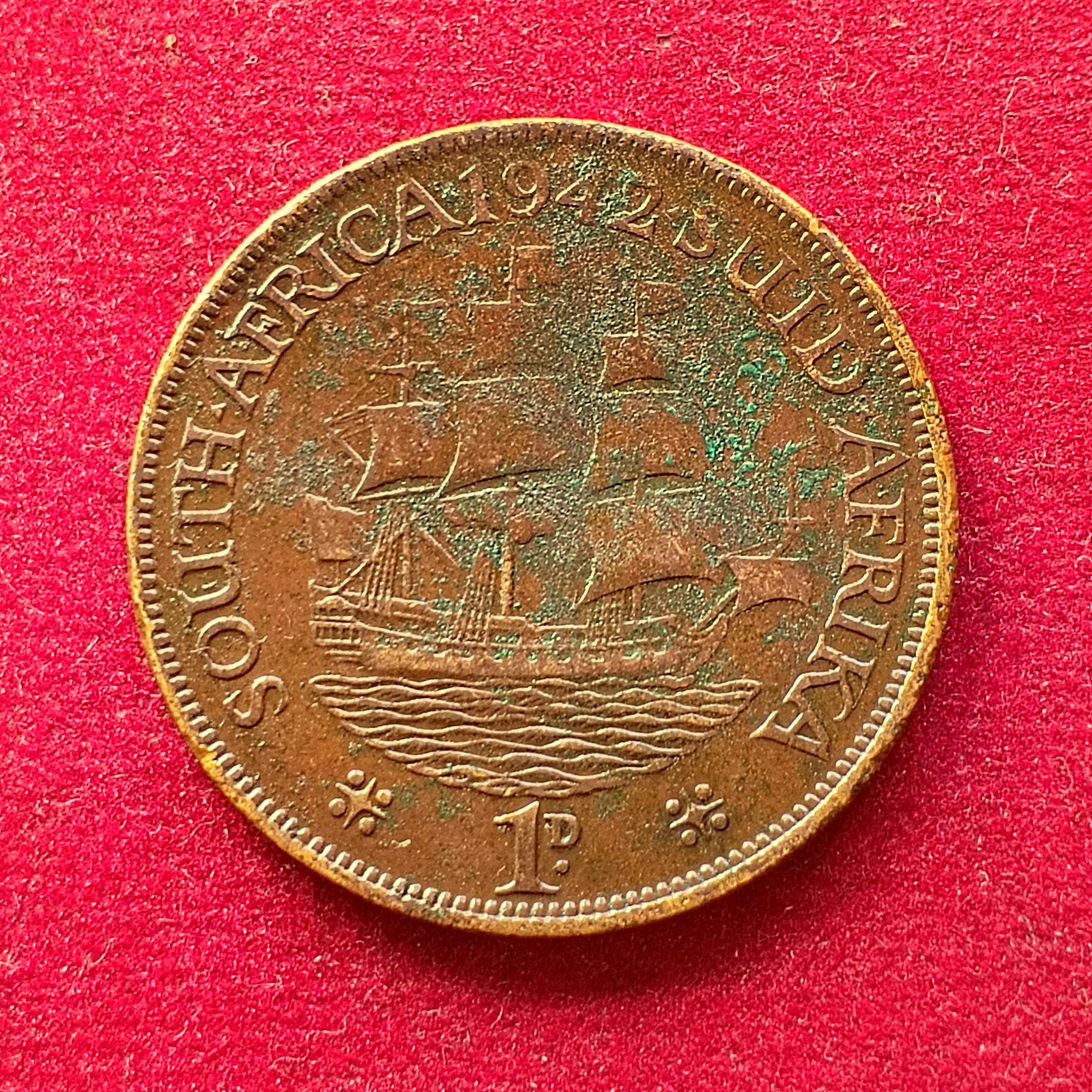 South Africa 1 Penny - George VI SUID AFRIKA - SOUTH AFRICA 1942 Coin
