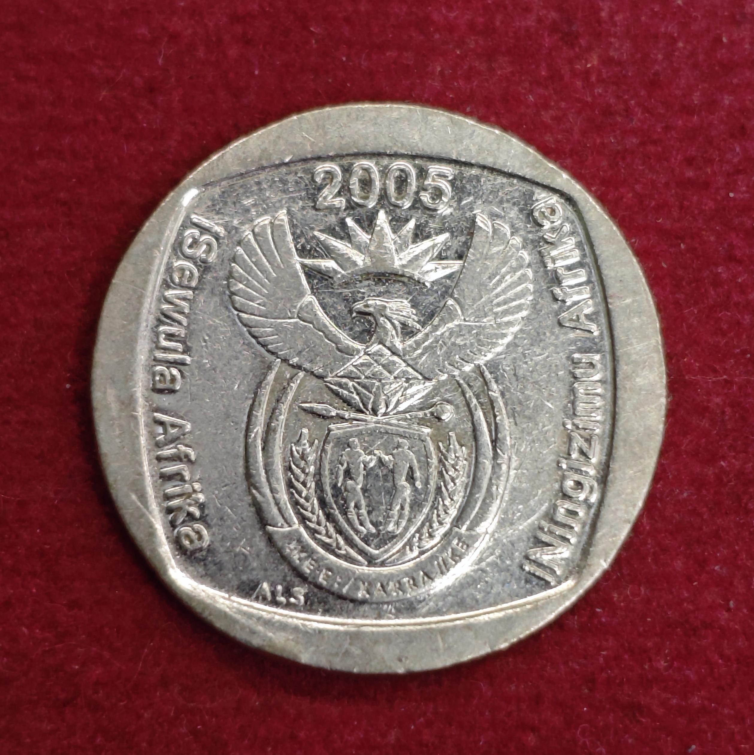 South Africa 1 Rand 2005 Coin