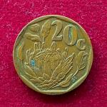 South Africa 20 Cents AFERIKA BORWA 1994 Coin