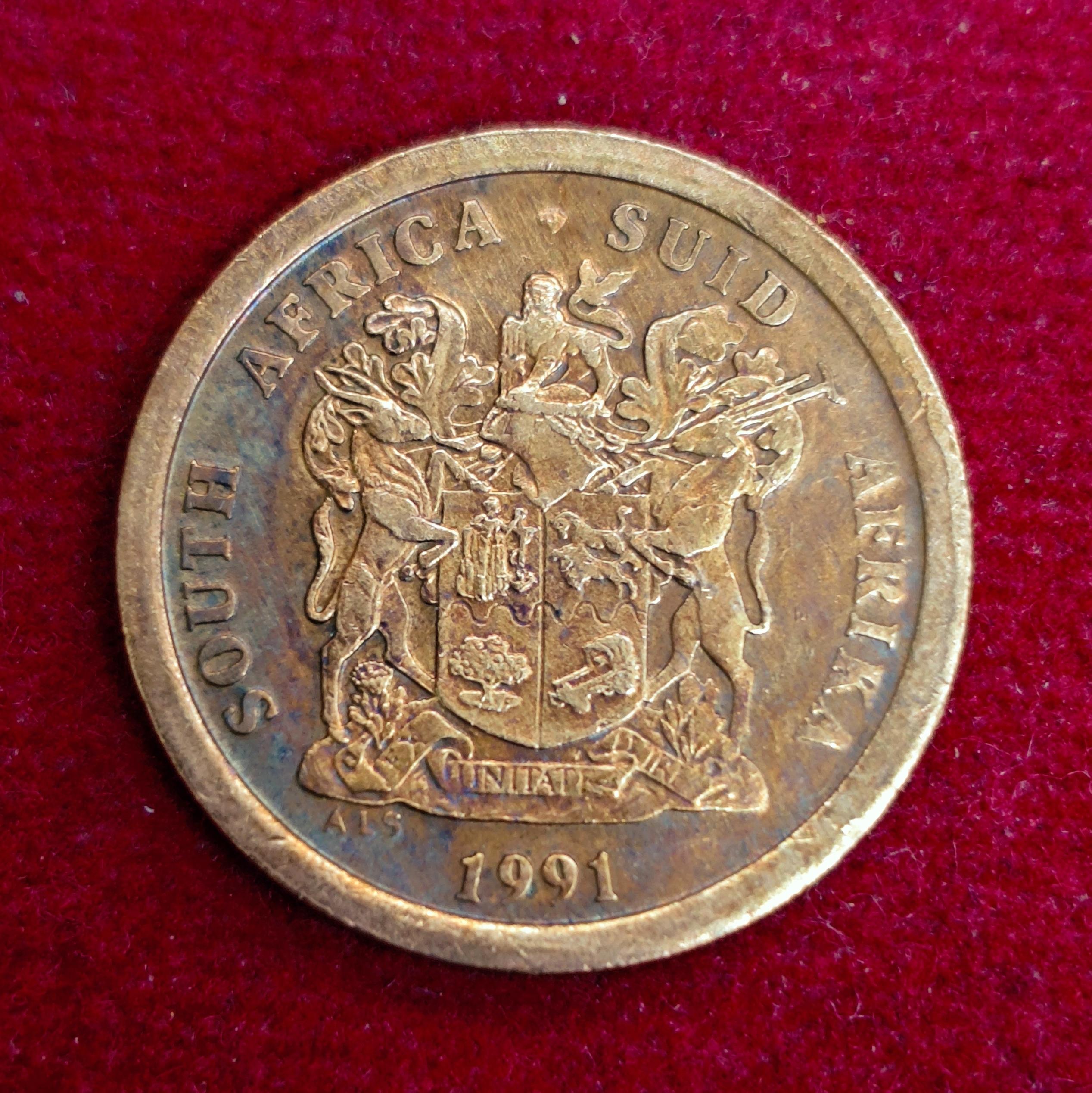 South Africa 5 Cents 1991 Coin