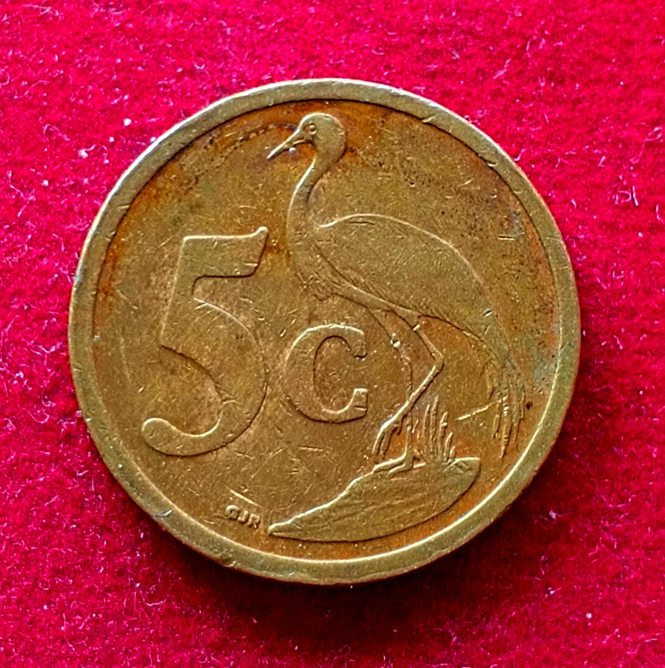 South Africa 5 Cents 2004 Coin