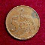 South Africa 5 Cents AFRIKA-DZONGA 1996 Coin
