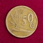 South Africa 50 Cents SUID-AFRIKA - SOUTH AFRICA 1991 Coin