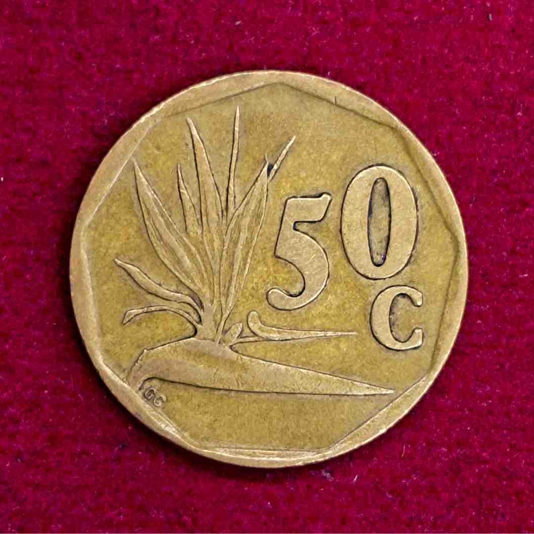 South Africa 50 Cents SUID-AFRIKA - SOUTH AFRICA 1991 Coin