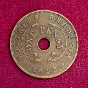 Southern Rhodesia (Zimbabwe) 1 Penny - George VI 1942 Coin