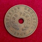 Southern Rhodesia (Zimbabwe) 1 Penny - George VI 1947 Coin