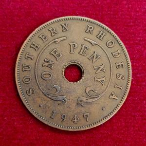 Southern Rhodesia (Zimbabwe) 1 Penny - George VI 1947 Coin