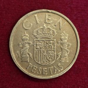 Spain 100 Pesetas Juan Carlos I 1984 Coin