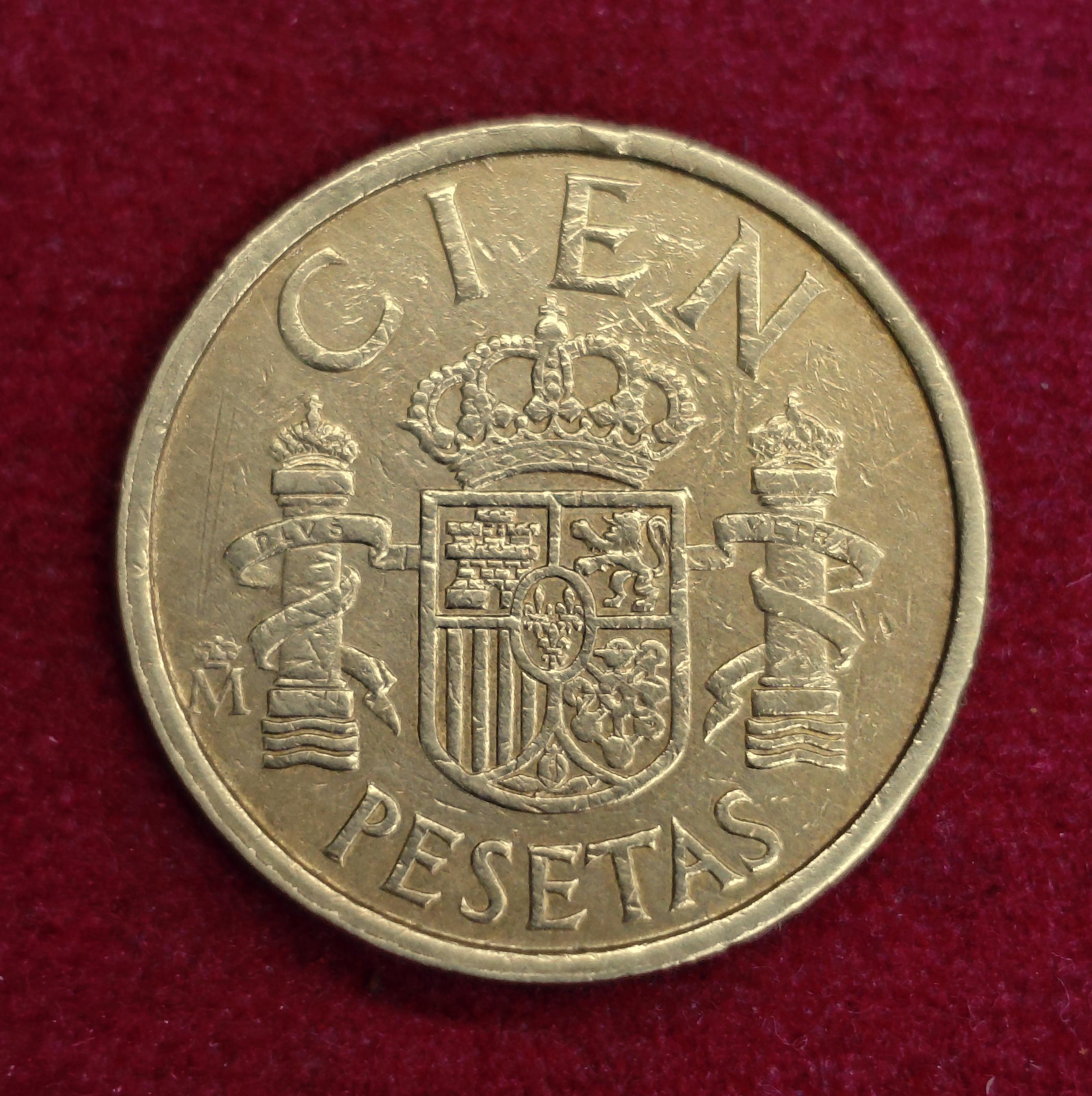 Spain 100 Pesetas Juan Carlos I 1984 Coin