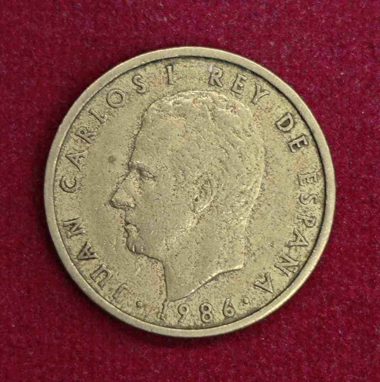 Spain 100 Pesetas Juan Carlos I 1986 Coin