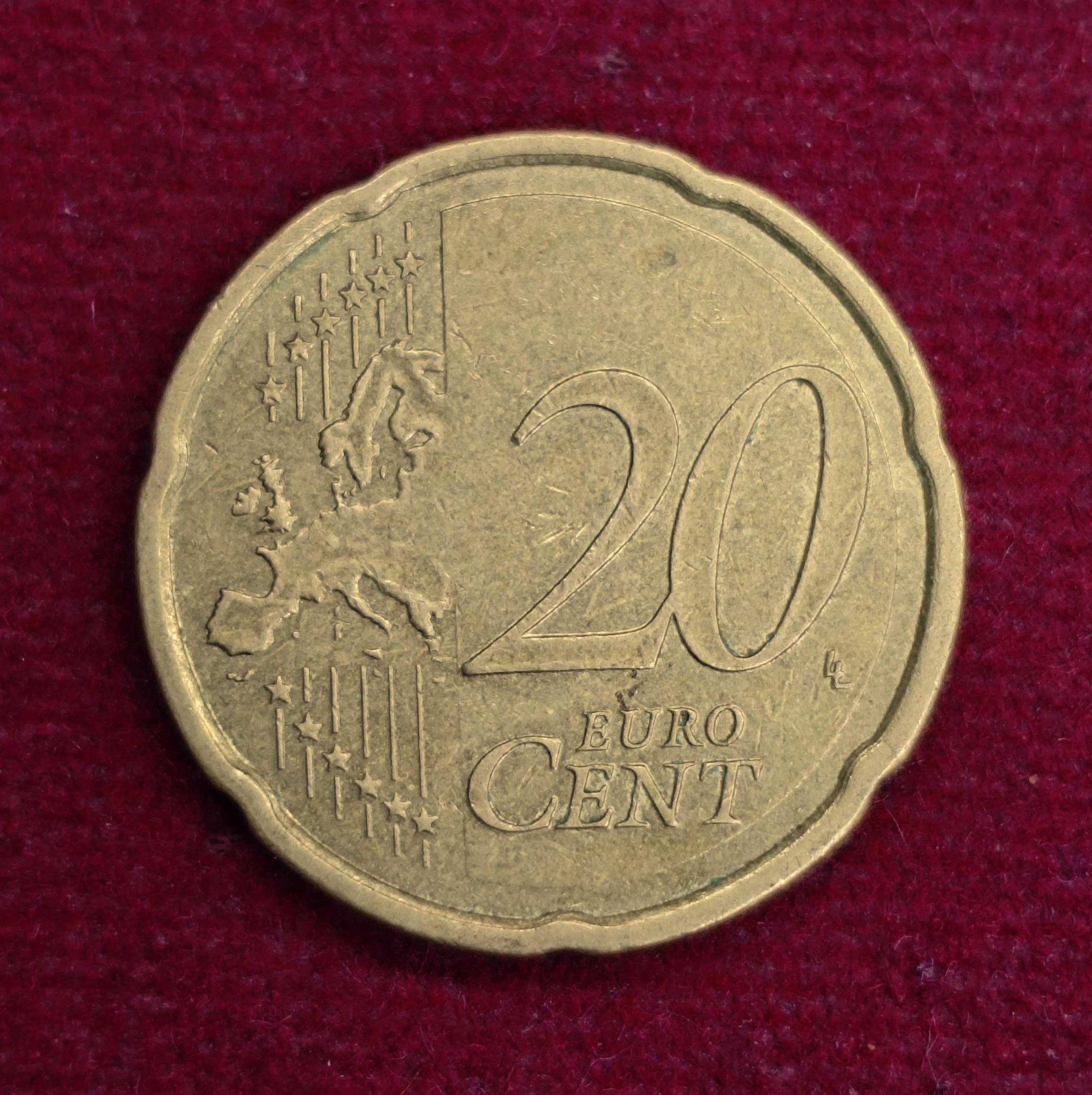 Spain 20 Euro Cent Spanish writer Miguel 2014 Coin