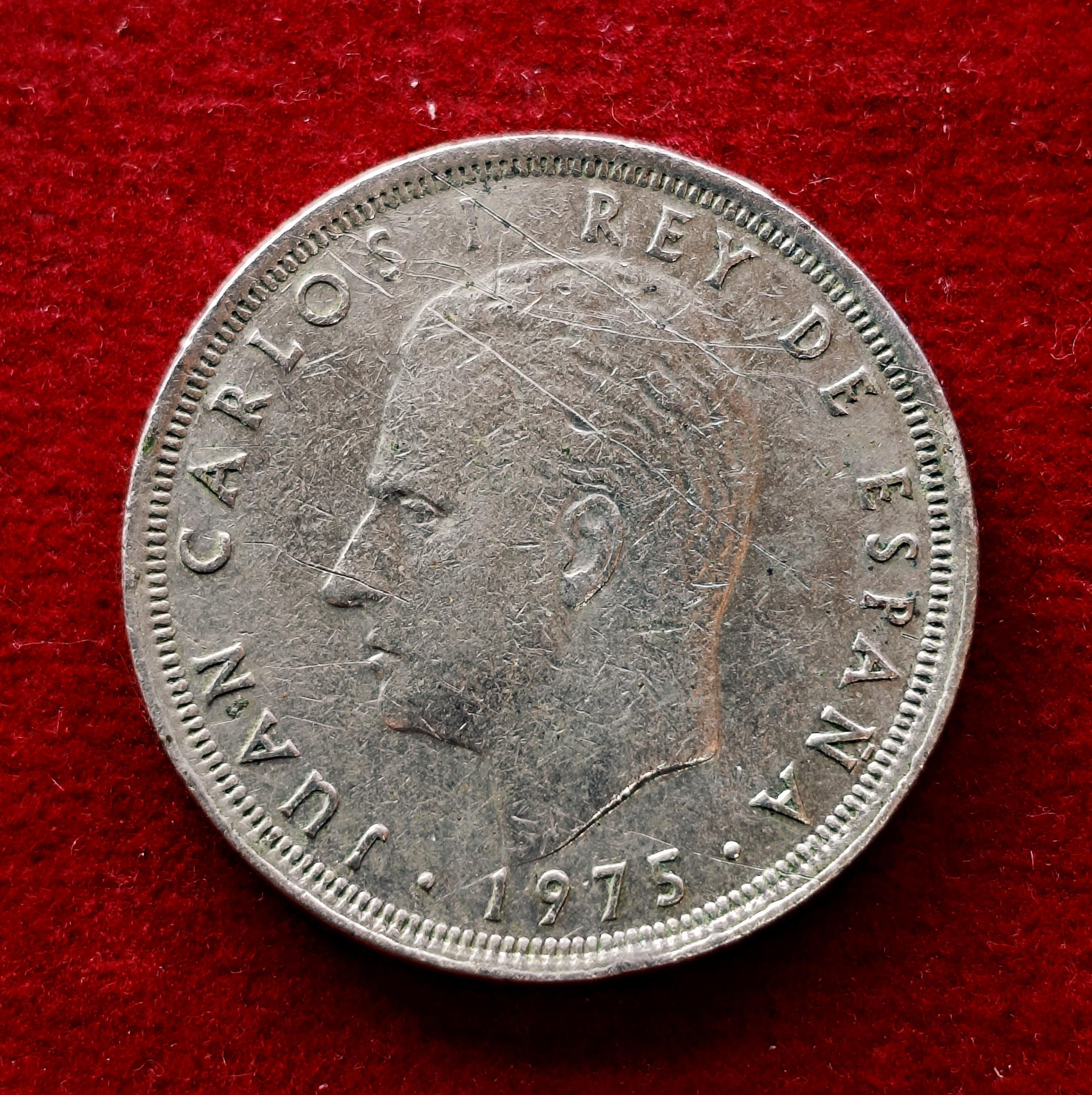 Spain 25 Pesetas Juan Carlos I 1975 Coin