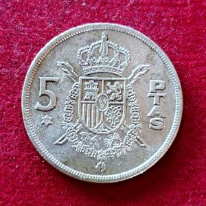 Spain 5 Pesetas - Juan Carlos I 1975 Coin