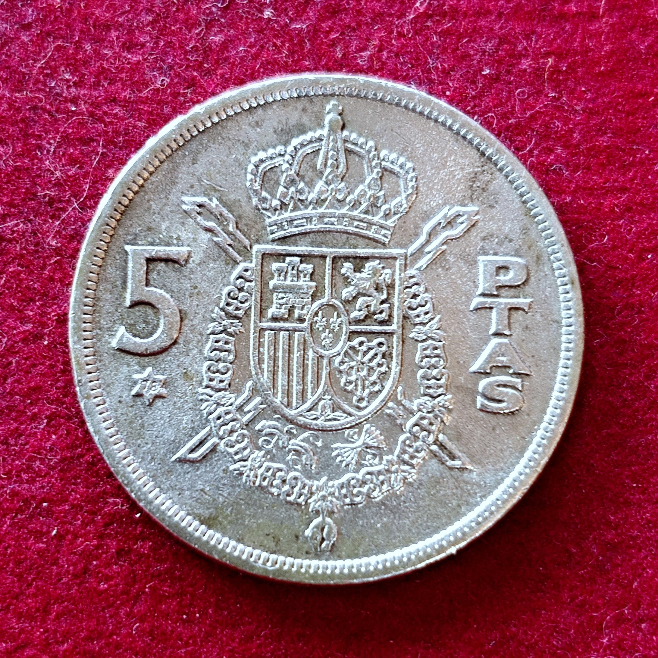 Spain 5 Pesetas - Juan Carlos I 1975 Coin