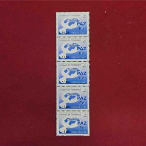 Stamp : - Honduras L.15.00 – Peace and Democracy 2009 Vertical Strip of 5 Stamps