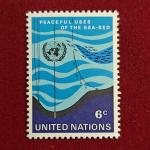 Stamp :- United Nations 6¢ “Peaceful Uses of the Sea-Bed” Stamp
