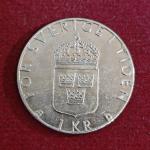 Sweden 1 Krona Carl XVI Gustaf 1989 Coin