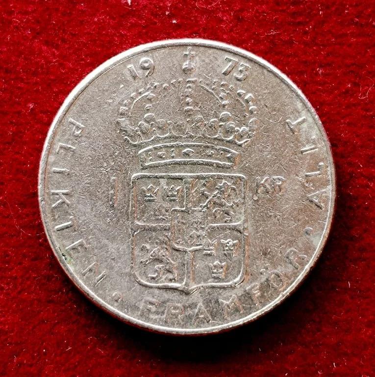 Sweden 1 Krona - Gustaf VI Adolf 1973 Coin