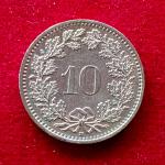 Switzerland 10 Rappen 1989 Coin