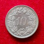 Switzerland 10 Rappen 1991 Coin