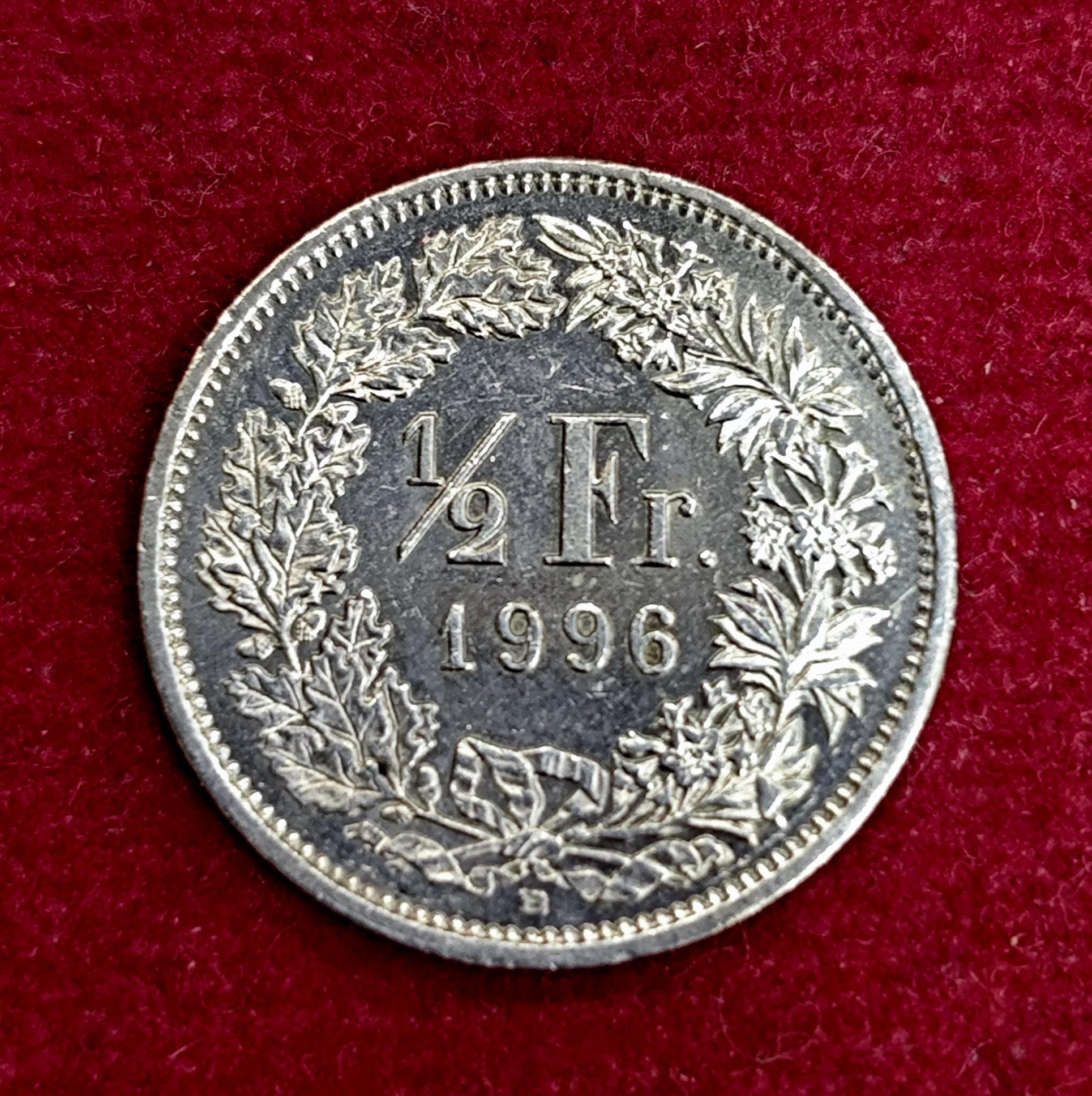 Switzerland 1/2 Franc Helvetia standing 1983 Coin