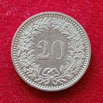 Switzerland 20 Rappen Libertas 1985 Coin