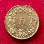 Switzerland 5 Rappen Libertas 2008 Coin