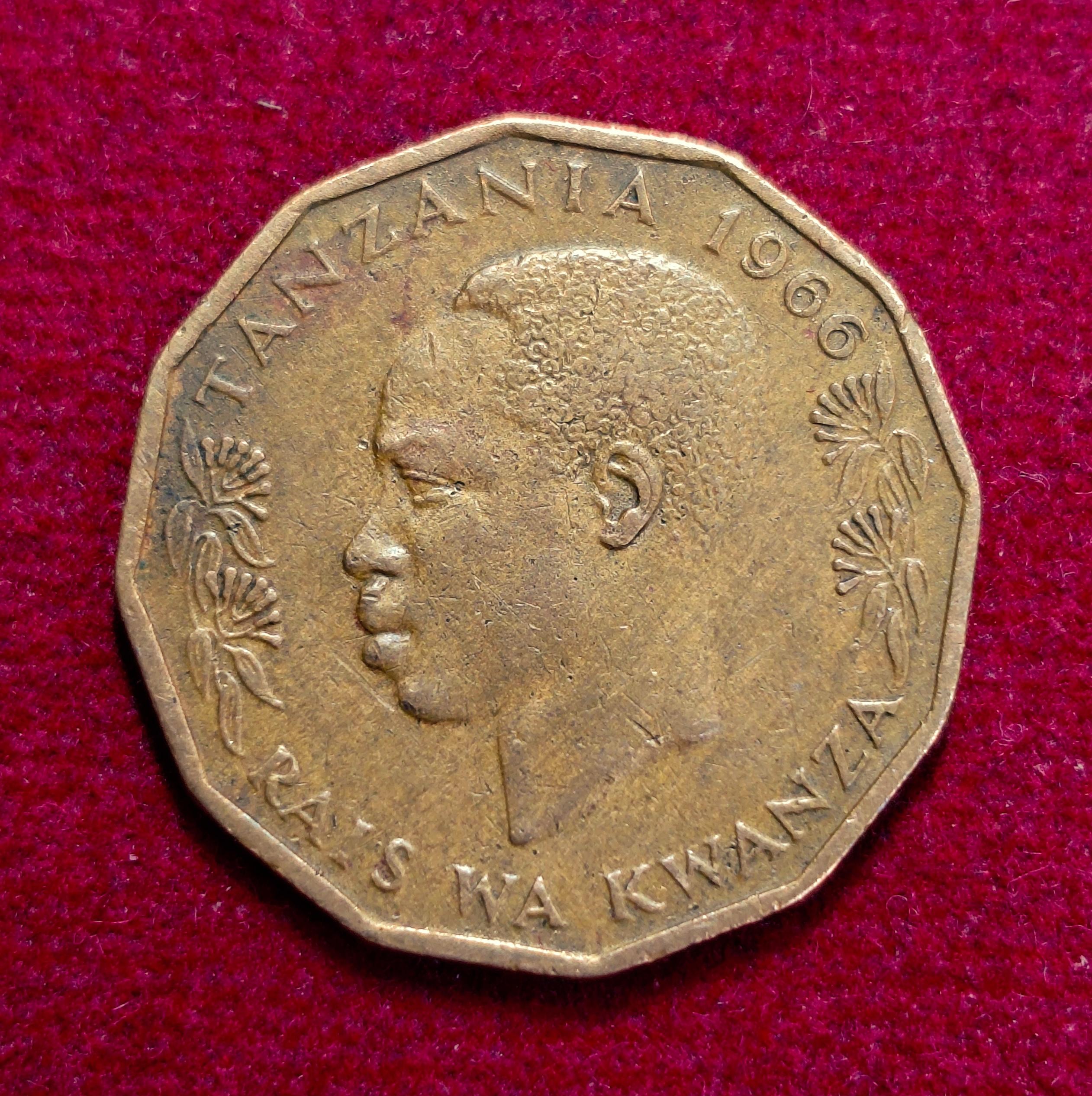 Tanzania 5 Senti 1966 Coin