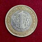 Turkey 1 Lira 2009 Coin