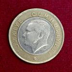Turkey 1 Lira 2009 Coin
