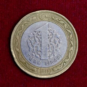 Turkey 1 Lira 2013 Coin