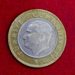 Turkey 1 Lira 2016 Coin