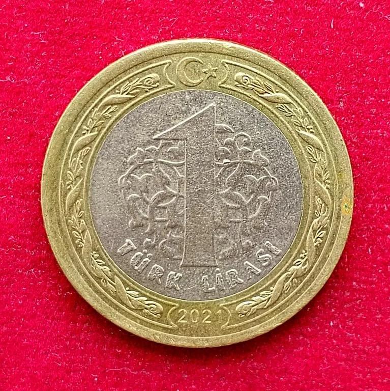 Turkey 1 Lira 2021 Coin