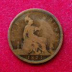 United Kingdom 1 Penny - Victoria 1871 Coin