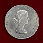 United Kingdom (UK) 1 Crown Elizabeth II Churchill 1965 Commemorative Coin