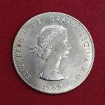 United Kingdom (UK) 1 Crown Elizabeth II Churchill 1965 Commemorative Coin