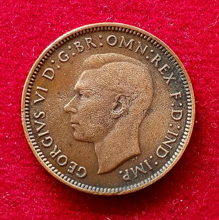 United Kingdom (UK) 1 Farthing George VI 1941 Coin